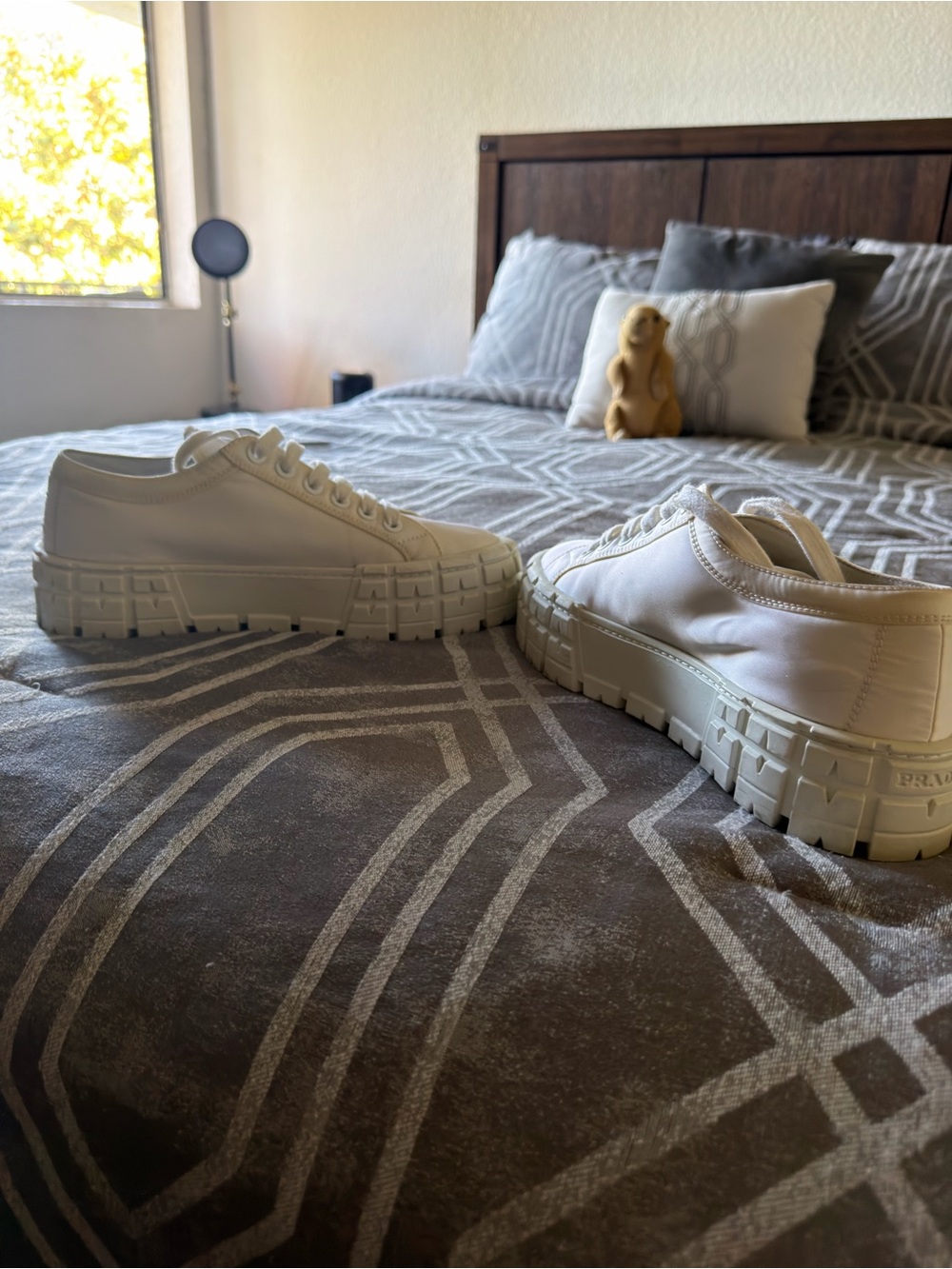 Authentic Prada White Chunky Sole Shoes - Picture 7 of 11